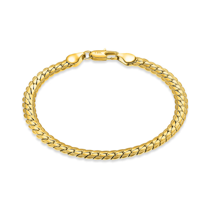 Chainlite Silver Bracelet with 18K Gold Plating